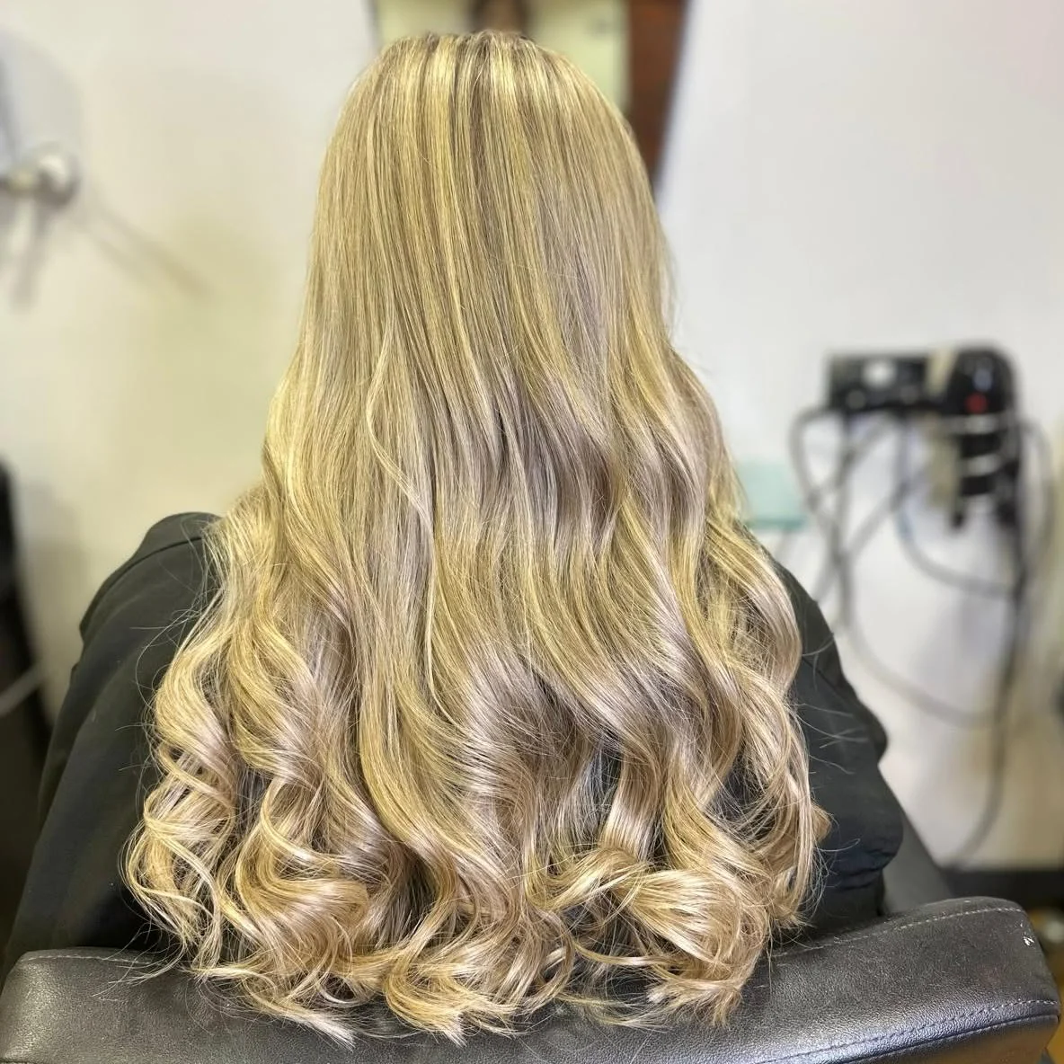 Vibrant rainbow hair colour created at Kapilli